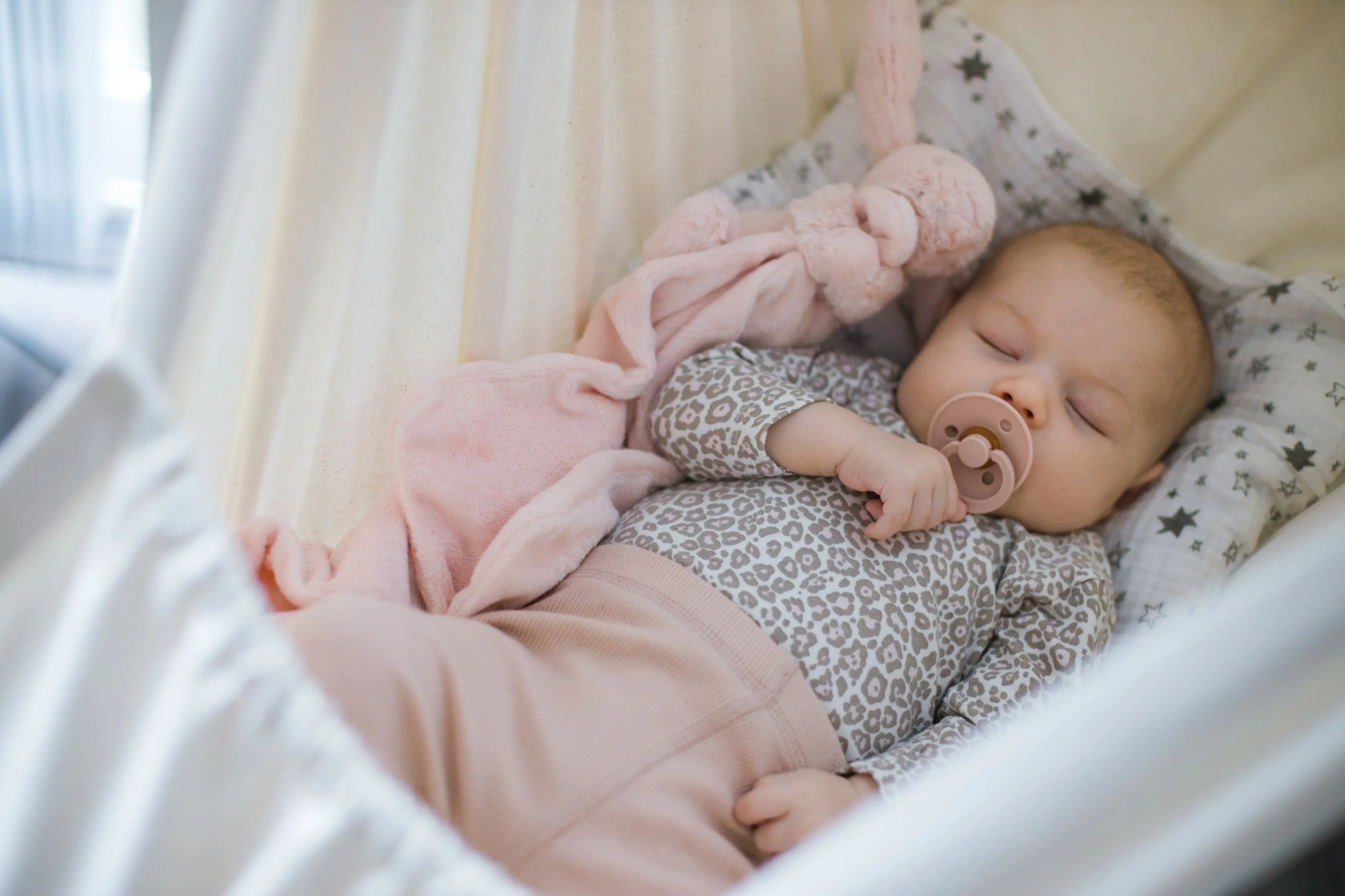 Emma Picture of baby Emma laying in her baby hammock
